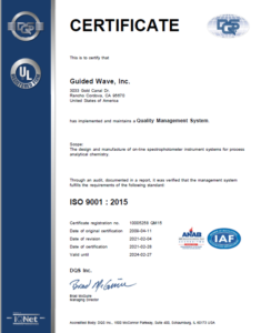 GW ISO 9001 Certificate
